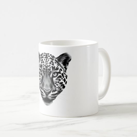 Mug Libérez votre côté sauvage - Te Te tête léopard ré (Devant droit)