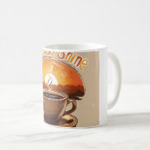 Mug Libérez votre créativité avec Steaming Coffee Cup  (Devant droit)