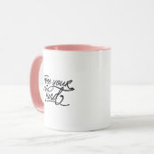 Mug Libérez votre esprit Citation de yoga inspirant (Devant gauche)