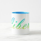 Mug Libertà. Texte de gradient (Centre)