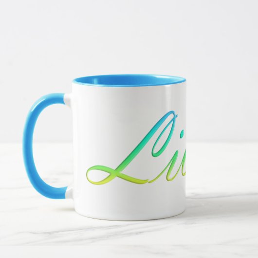 Mug Libertà. Texte de gradient (Gauche)