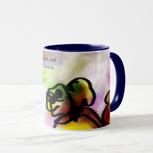Mug liberté au nom de jésus (Devant droit)
