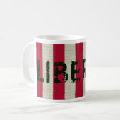 Mug Liberté avec le drapeau (Devant gauche)
