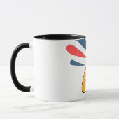 Mug Liberté avec rayons radiants Conception pour 4 jui (Gauche)