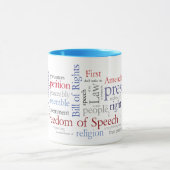 Mug Liberté de parole de premier amendement : (Centre)