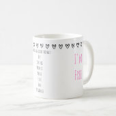 Mug Liberté de rupture Choisir rose (Devant droit)