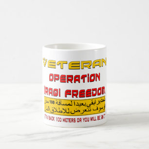 Mug Liberté d'Irakien d'opération de vétéran