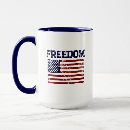 Mug Liberté du drapeau américain (Gauche)