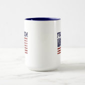 Mug Liberté du drapeau américain (Centre)