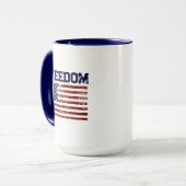 Mug Liberté du drapeau américain (Devant gauche)
