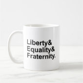 Mug Liberté Égalité Fraternité devise de la République (Gauche)