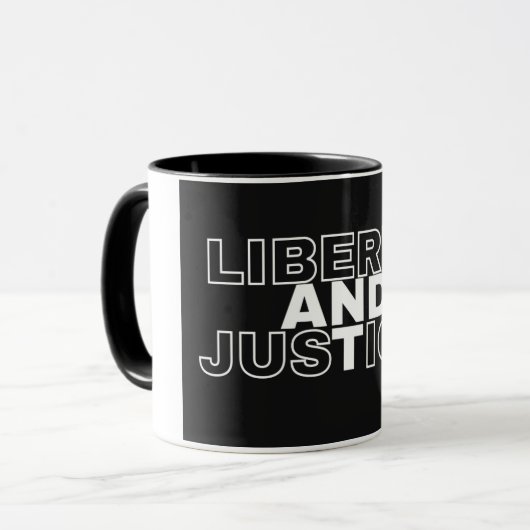 Mug Liberté et justice (Devant gauche)