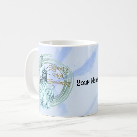 Mug Liberté et non tyrannie (Devant gauche)