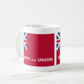 Mug Liberté et union 1774 de drapeau des Etats-Unis (Devant gauche)