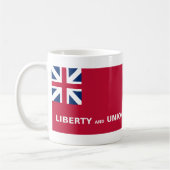 Mug Liberté et union 1774 de drapeau des Etats-Unis (Gauche)
