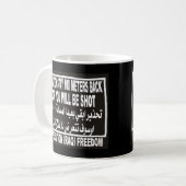 Mug Liberté irakienne d'opération - le séjour de (Devant gauche)