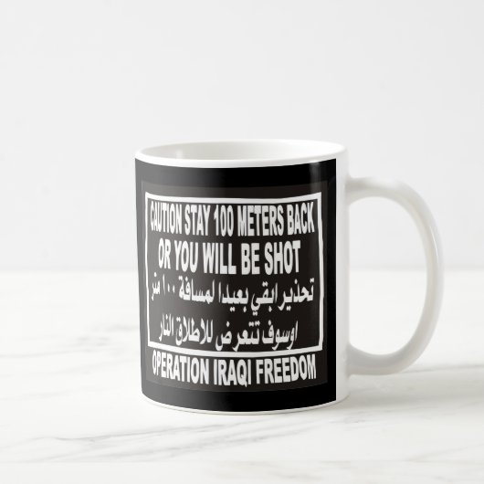 Mug Liberté irakienne d'opération - le séjour de (Droite)