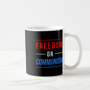 Mug Liberté Ou Communisme Drôle Élection 2024 Trump Vs
