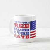Mug Liberté patriotique 4 juillet Amérique (Devant gauche)