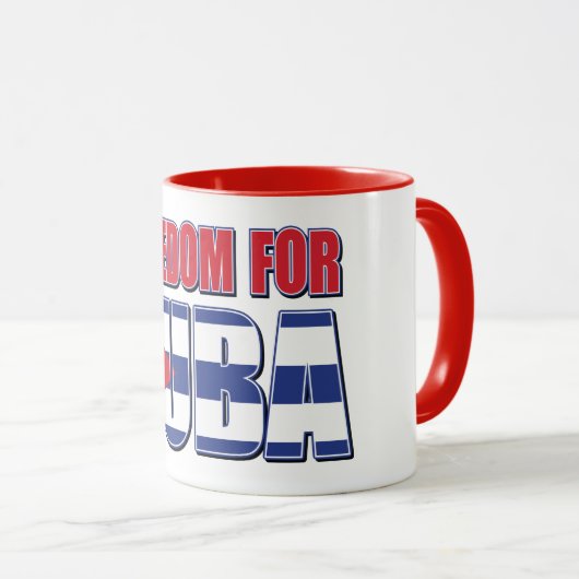 Mug Liberté pour Cuba (Devant droit)