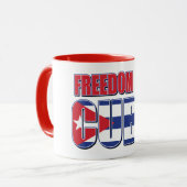 Mug Liberté pour Cuba (Devant gauche)