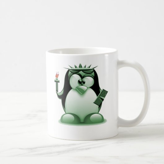 Mug Liberté Tux (Linux Tux) (Droite)