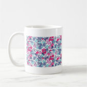 Mug Liberty fleur personnalisable prénom (Gauche)