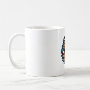 Mug Liberty Golden Retriever Vintage Tee Patriotique