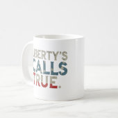 Mug Liberty, s Call True lettwer design (Devant gauche)