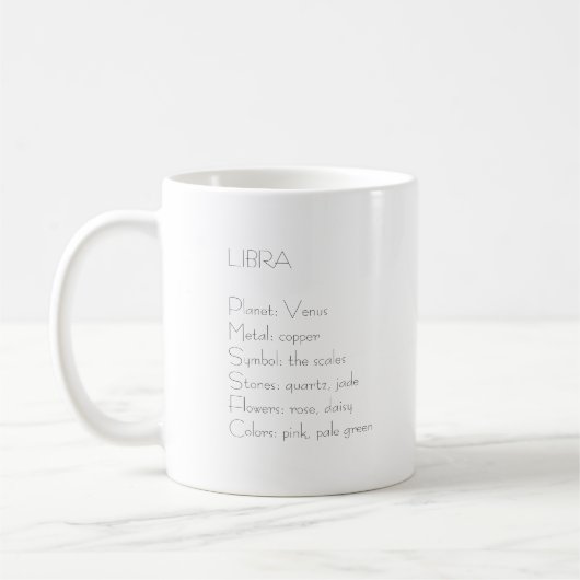 Mug Libra (Gauche)