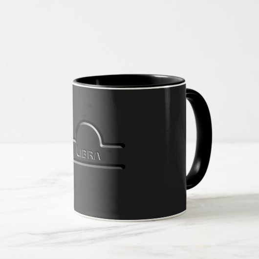 Mug Libra, Conception abstraite du signe zodiaque (Devant droit)
