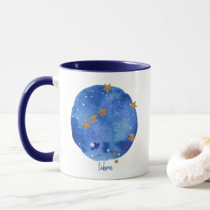 Mug Libra Constellation du Zodiaque Ciel Nocturne Aqua