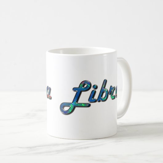 Mug Libra dans Opal Gemstone (Devant droit)