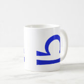 Mug Libra en bleu (Devant droit)