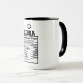 Mug Libra Faits nutritionnels (Devant droit)