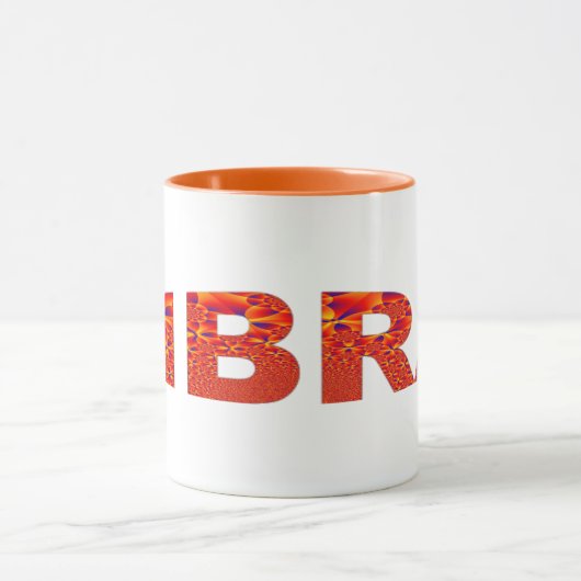 Mug Libra - Firey Orange Bleu Jaune (Centre)