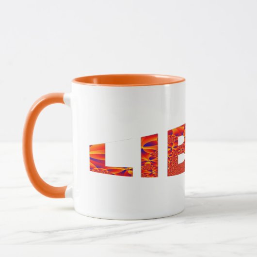 Mug Libra - Firey Orange Bleu Jaune (Gauche)