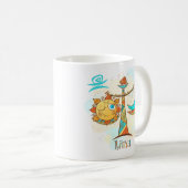 Mug Libra Horoscope Zodiac 23 sept - 22 oct Anniversai (Devant droit)