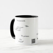 Mug Libra Star Sign Texte amusant pour un usage quotid (Devant gauche)