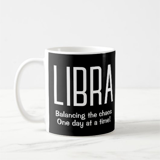 Mug Libra Star Sign Zodiac Cadeau (Gauche)