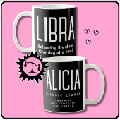 Mug Libra Star Sign Zodiac Cadeau