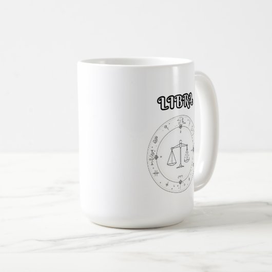 Mug libra zodiac (Devant droit)