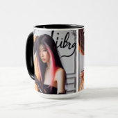 Mug Libra Zodiac Musician Harp (Devant gauche)