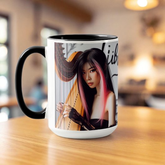 Mug Libra Zodiac Musician Harp