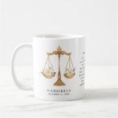 Mug Libra Zodiac Sign Horoscope Personalized Gift (Gauche)