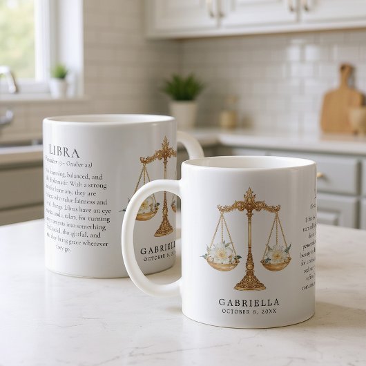 Mug Libra Zodiac Sign Horoscope Personalized Gift