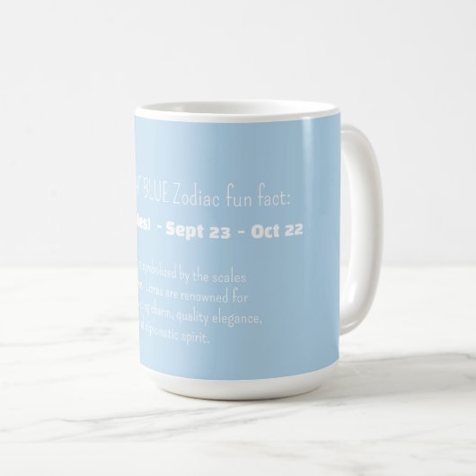 Mug LIBRA Zodiac Sign Personality Traits (Devant droit)