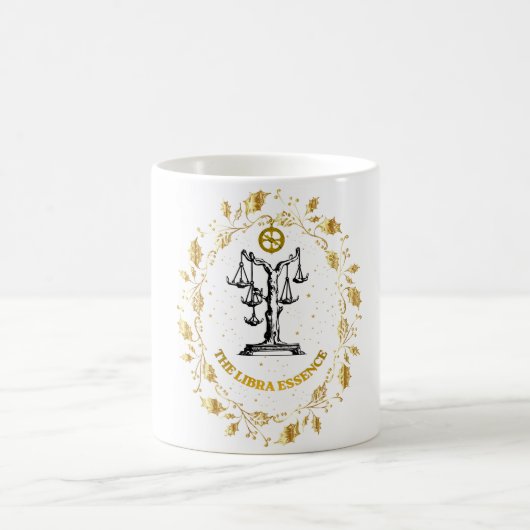 Mug Libra Zodiaque Luxe Asthétique Étoiles Art (Centre)
