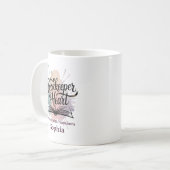 Mug Libraire au coeur Personnalisé (Devant gauche)