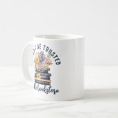 Mug Librairie de livres non fiable (Devant gauche)